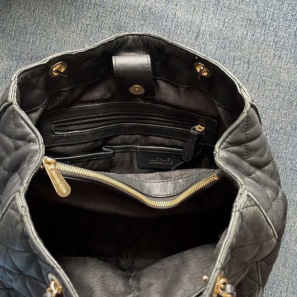 MK MICHAEL KORS Susannah black leather quilted tote - Picture 4 of 6